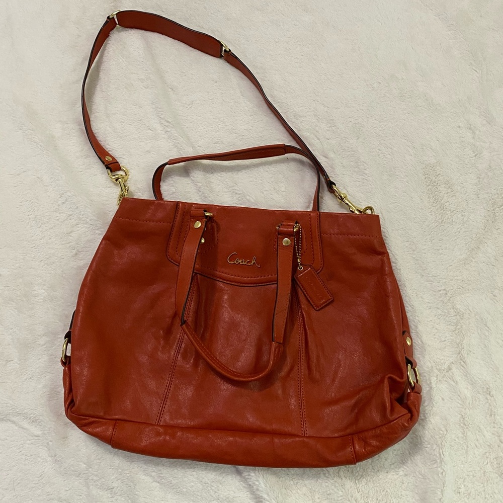 Burnt Orange Coach Bag